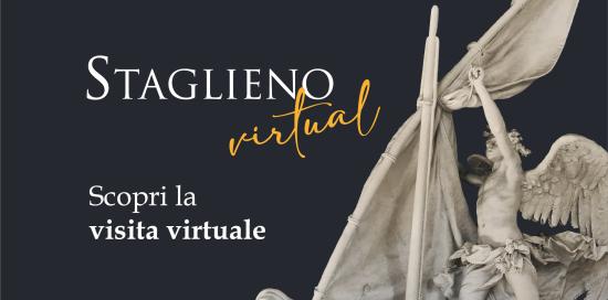 La card digitale con la foto della statua dell'Angelo Nocchiero