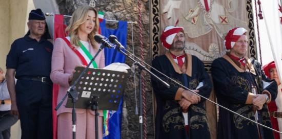 Cerimonia SantAnna di Stazzema-Sindaca Silvia Salis