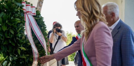 Cerimonia SantAnna di Stazzema-Sindaca Silvia Salis