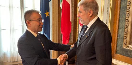 Tian Yulong e Marco Bucci