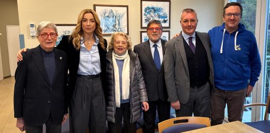 Sindaca Silvia Salis in visita all&#039;hospice della Gigi Ghirotti ad Albaro