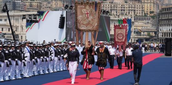 Veliero Amerigo Vespucci-Gonfalone Genova