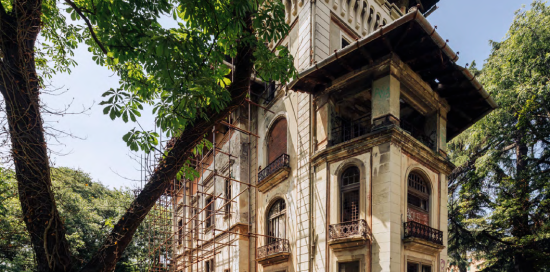 Villa Gruber fotografata dall'esterno
