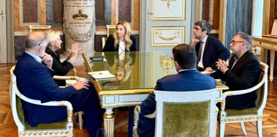 Visita ambasciatrice della Lettonia-Foto di gruppo