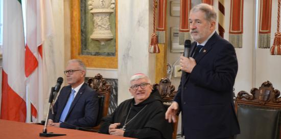 Visita arcivescovo Tasca a sindaco Bucci