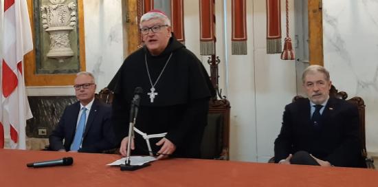 Visita arcivescovo Tasca a sindaco Bucci