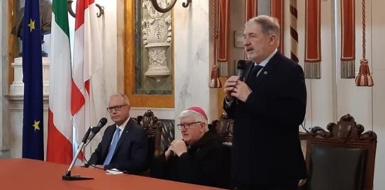 Visita arcivescovo Tasca a sindaco Bucci