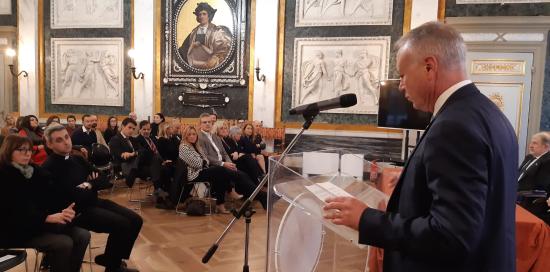 Visita augurale di mons. Tasca a Palazzo Tursi
