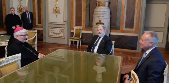 Visita augurale di mons. Tasca a Palazzo Tursi-Bucci, Cassibba, Tasca Ufficio Rappresentanza