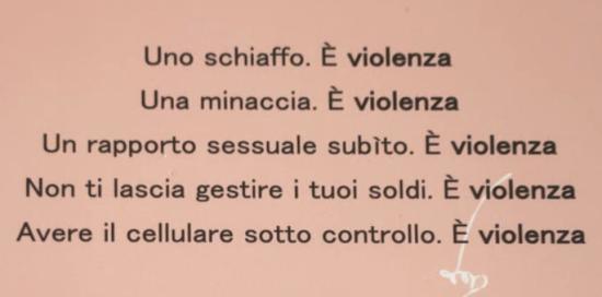 Volantino Comune di Genova e Centri Antiviolenza alle donne