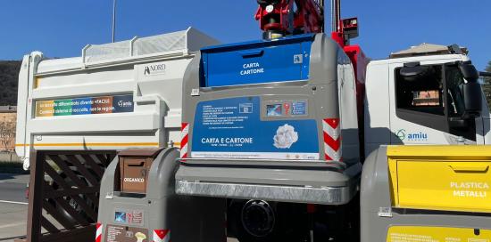 automezzo per la raccolta dei rifiuti