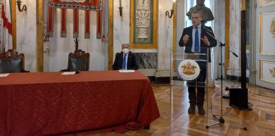 Piciocchi durante il suo intervento