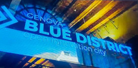 scritta blue district