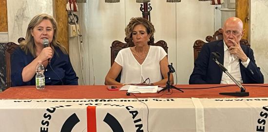 lassessora arianna viscogliosi con il presidente della camera penale