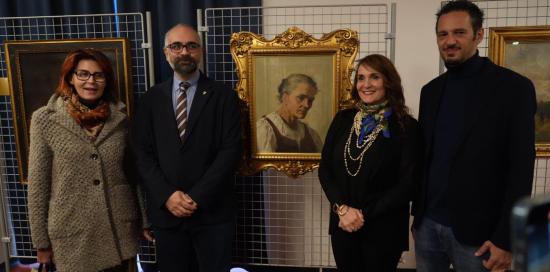 Inaugurazione Quadreria del Centro Civico Buranello: presenti tra gli altri l&#039;assessore Montanari e il presidente Colnaghi