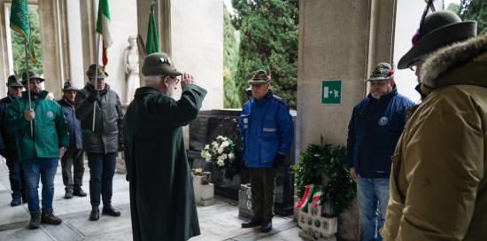 Un momento della commemorazione