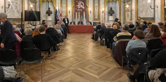 Il Salone di Rappresentanza durante il convegno