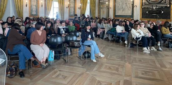 Le insegnanti presenti nel Salone di Rappresentanza per il momento formativo