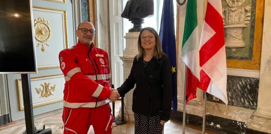 bandiera croce rossa