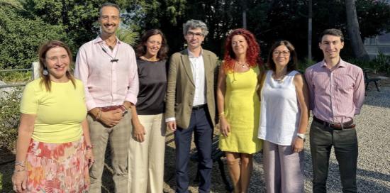 Foto di gruppo a suggellare l'accordo: presenti anche l'assessore Patrone e la presidente Cosso