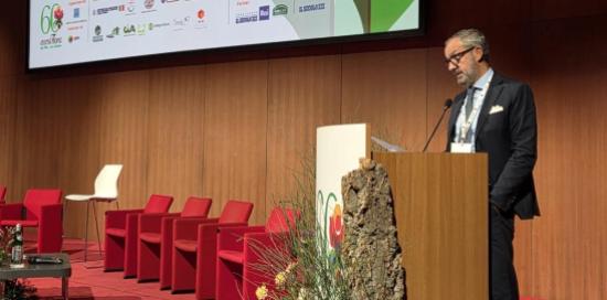 Un momento del convegno di Euroflora: i saluti del presidente Villa Un momento del convegno di Euroflora: i saluti del presidente Villa