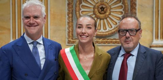 Il ministro Zangrillo, la sindaca Salis, il direttore generale Criscuolo