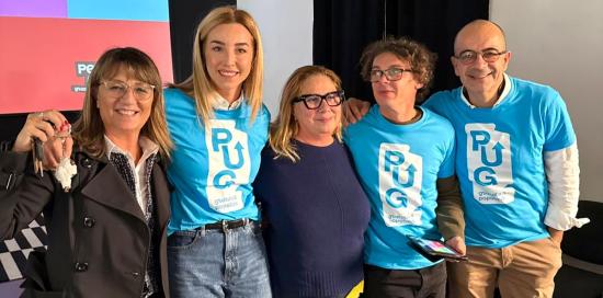 Inaugurazione Per-You Garden: nella foto la sindaca Salis e le assessore Lodi e Bruzzone