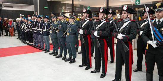 Una rappresentanza delle Forze dell'Ordine presenti alla cerimonia Una rappresentanza delle Forze dell'Ordine presenti alla cerimonia
