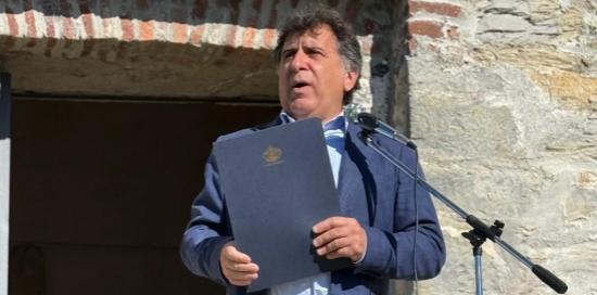 L'assessore Massimo Ferrante durante la presentazione dei lavori L'assessore Massimo Ferrante durante la presentazione dei lavori