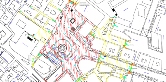 Zona di piazza De Ferrari e dintorni interessata dall'ordinanza