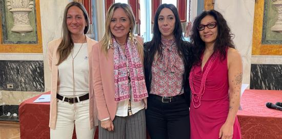 foto di gruppo con assessora Bordilli