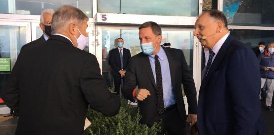 Il sindaco con Giannini e Ubaldeschi, direttori de La Stampa e del Secolo