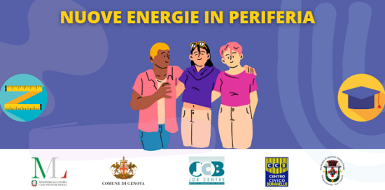 Locandina del progetto "Nuove energie in periferia" Locandina del progetto "Nuove energie in periferia"