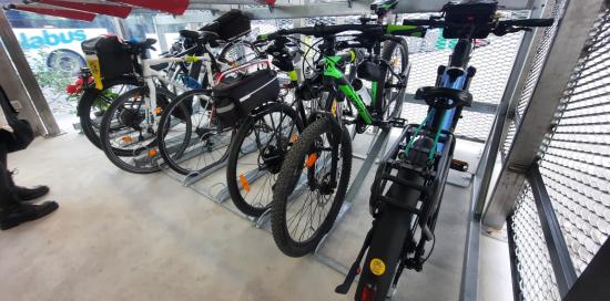  bici posteggiate nella velostazione di Brignole