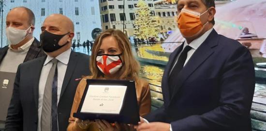 premiazione Bordilli assessore Berrino e presidente Toti