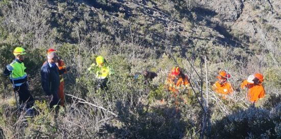 Protezione civile, questa mattina esercitazione anti incendio sul monte Gazzo
