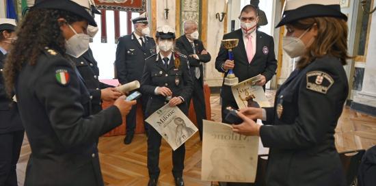 un momento della consegna dei premi