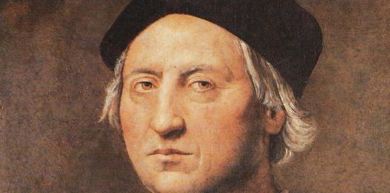Il ritratto di Cristoforo Colombo realizzato da Giovanni Battista Cevasco (1862)