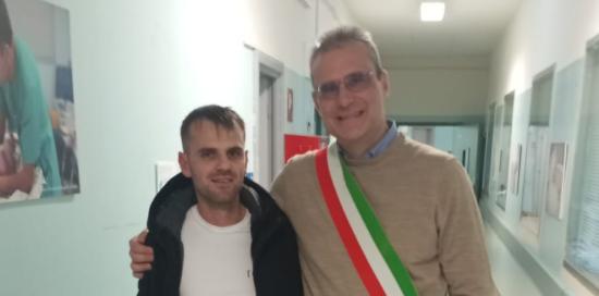 Piciocchi con il papà della piccola Lea