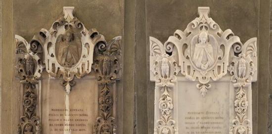 Tomba Fontana Staglieno pre e post restauro