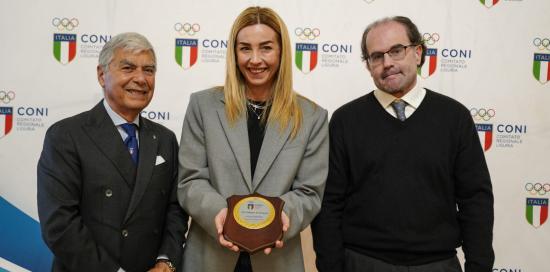 Un momento della cerimonia Un momento della cerimonia