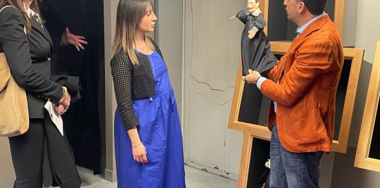 assessore e altre due persone 