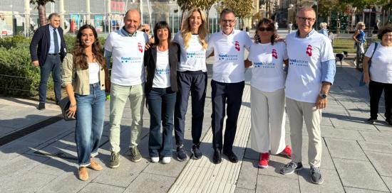 Foto di gruppo: presenti anche sindaca Salis, responsabile Sericano, presidente Cuocolo, professoressa Faelli