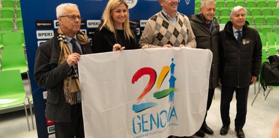 Foto conferenza stampa: Valter Peroni, Alessandra Bianchi, Massimo Zanotto, Pino Raiola, Antonio Micillo