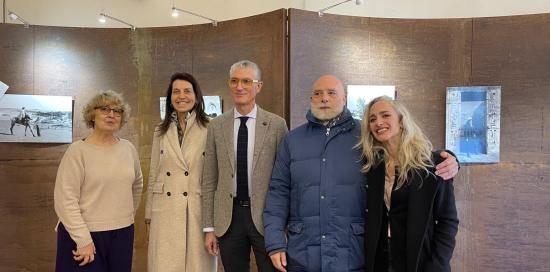 Da sx: Maria Camilla De Palma (conservatore responsabile di Castello d'Albertis Museo delle Culture del Mondo, Lorenza Rosso, Fe