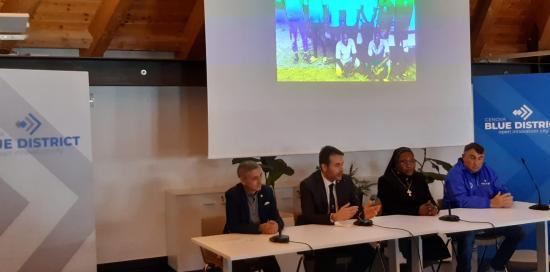 un momento della conferenza stampa