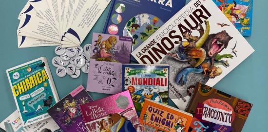 un gruyppo di libri donati a biblio faenza