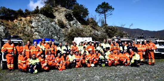 Protezione civile, questa mattina esercitazione anti incendio sul monte Gazzo