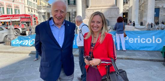 assessore bordilli con il pres unicef cirio