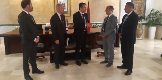L'assessore Maresca insieme ai rappresentanti della Municipalità di Tangeri